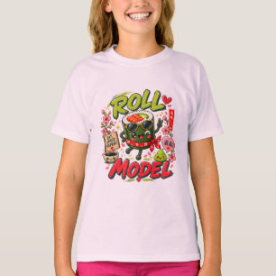 Roll Model – Funny Kawaii Sushi T-Shirt