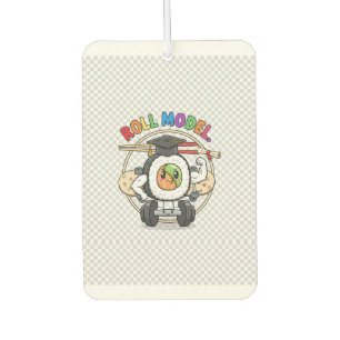 Roll Model – Funny Sushi Pun T-Shirt Car Air Freshener