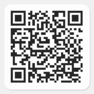 Roll QR Square Sticker