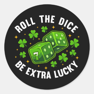 Roll the Dice Classic Round Sticker