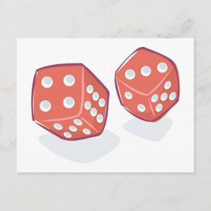 Roll the Red Dice Postcard