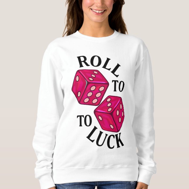 Roll to Luck – Neon Dice Hoodie (Front)