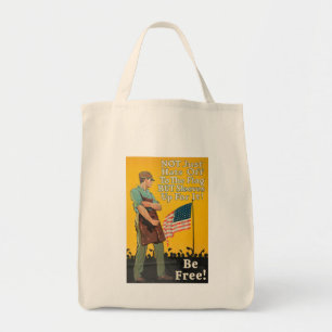 Roll Up the Sleeves grocery tote bag