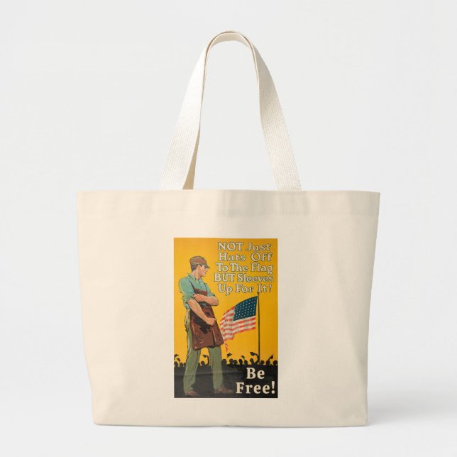 Roll Up the Sleeves jumbo tote bag (Front)