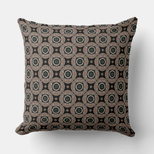 Rolled Light Stone Color Linen Container Pattern Cushion