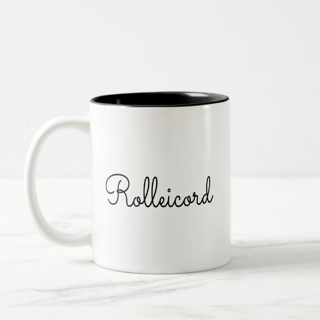 Rolleicord Early 1930's Two-Tone Coffee Mug (Left)