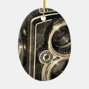 Rolleiflex Camera Ceramic Tree Decoration