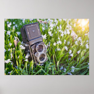 Rolleiflex camera poster