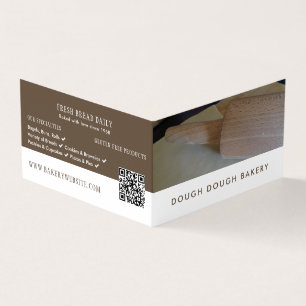 Roller and Pastry, Bakers, Bakery Store Detailed Business Card