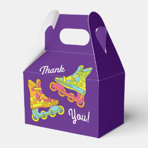 Roller Blades Skates Kids Birthday Party Skating Favour Box