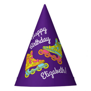 Roller Blades Skates Kids Birthday Party Skating Hat