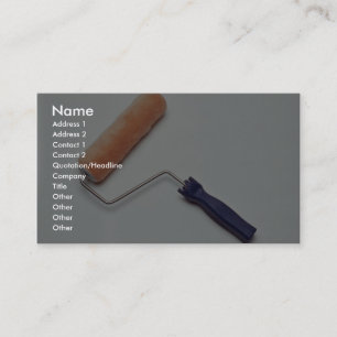 Roller brush business card