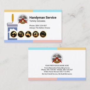 Roller Brush Painting Handyman Tools Business Card