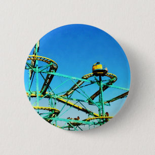 Roller Coaster 6 Cm Round Badge