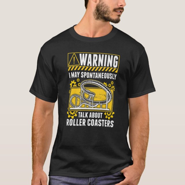 Roller Coaster Amusement Park  1 T-Shirt (Front)