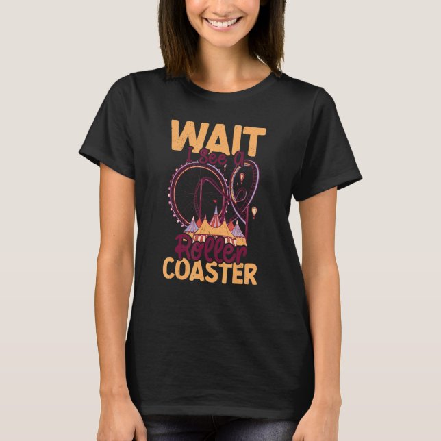 Roller Coaster Amusement Park  Carnival Ride Tee (Front)