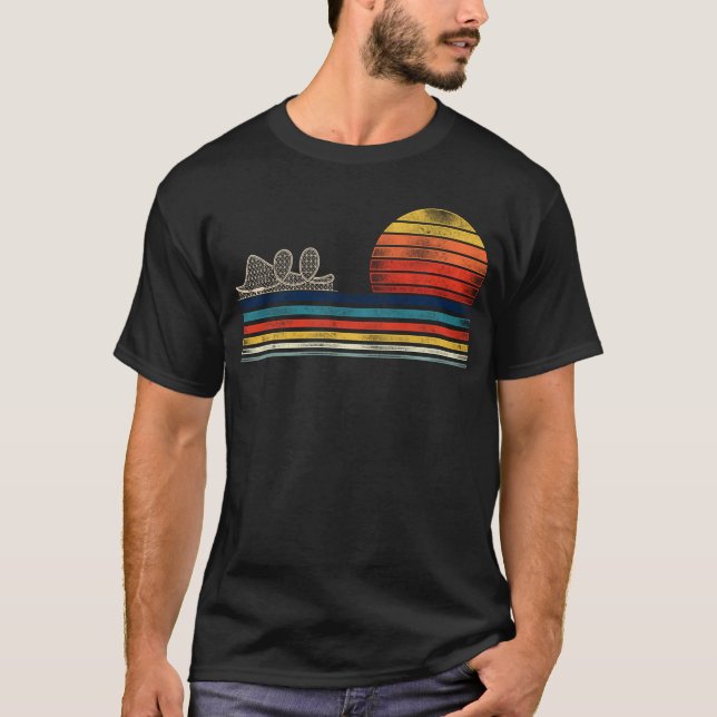 Roller Coaster Amusement Park Roller Coaster Retro T-Shirt (Front)