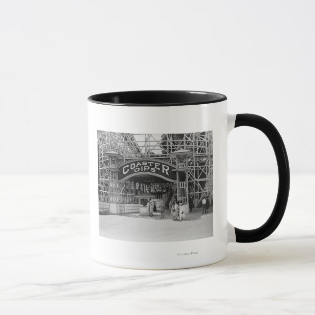 Roller Coaster at Glen Echo Park Photograph Mug (Right)
