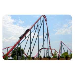 Roller Coaster Background Magnet