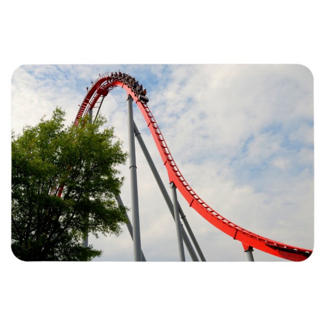 Roller Coaster Background Magnet (Horizontal)