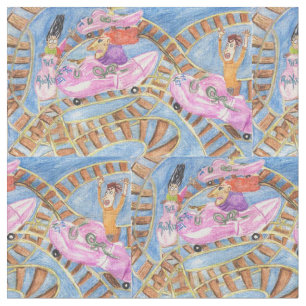 Roller Coaster Bonanza Fabric