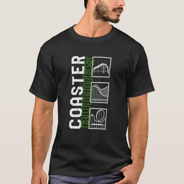 Roller Coaster Buddies Rollercoaster  Amusement Th T-Shirt (Front)