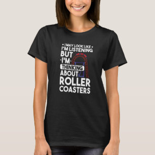 Roller Coaster Girl Amusement Park Roller Coaster T-Shirt