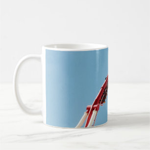 Roller coaster in the morning coffee mug