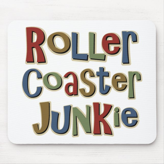 Roller Coaster Junkie Mouse Pad (Front)