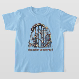 roller coaster kid add text  T-Shirt