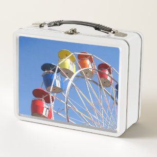 Roller Coaster Metal Lunch Box