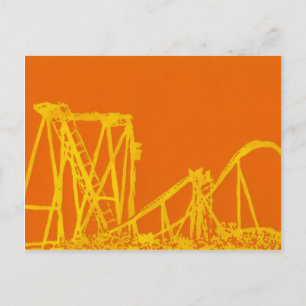 Roller Coaster Postcard