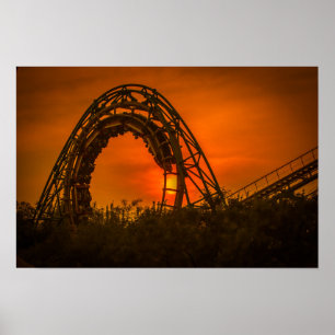 roller coaster poster