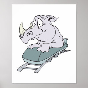 roller coaster rhino poster