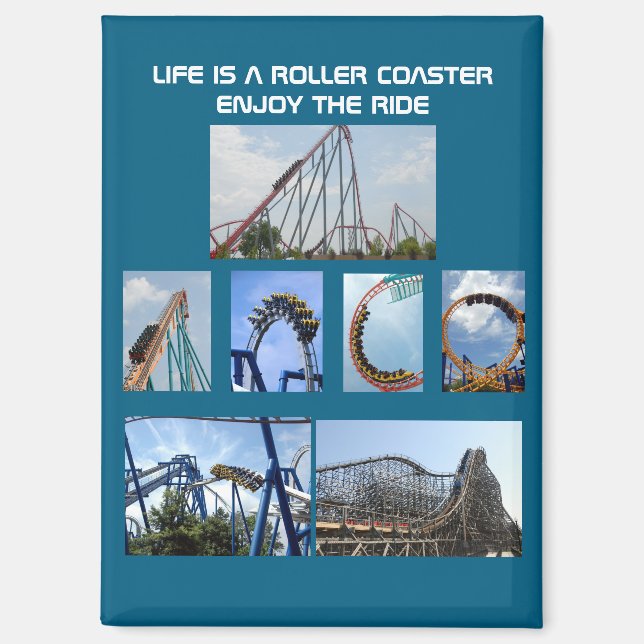 Roller Coaster Ride Magnet (Front)