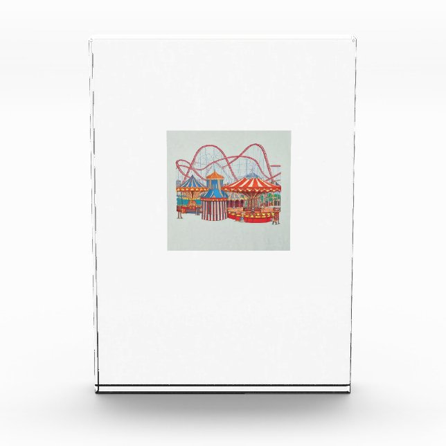 Roller Coaster Ride Photo Block (Front)