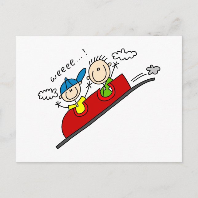 Roller Coaster Ride Tshirts and Gifts Postcard (Front)