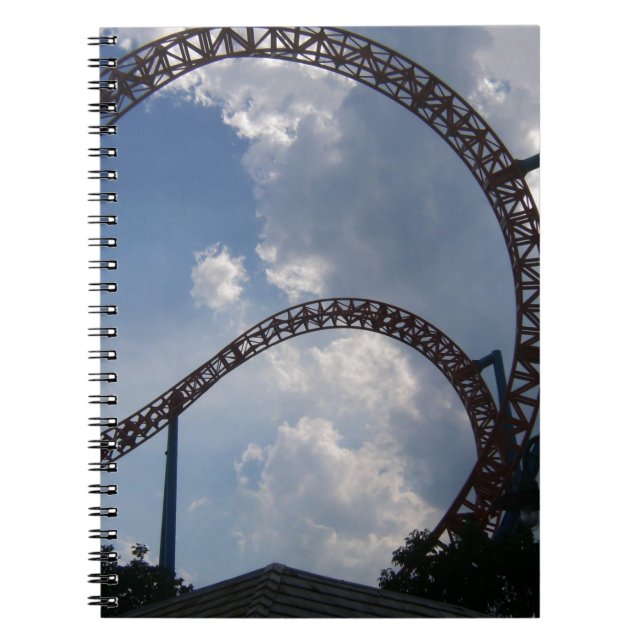 Roller Coaster Spiral Notebook (Front)