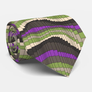Roller Coaster Striped Two-sided Tie