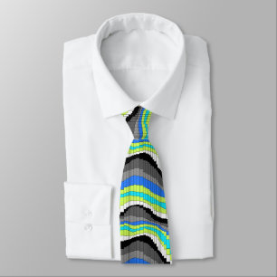 Roller Coaster Striped Two-sided Tie