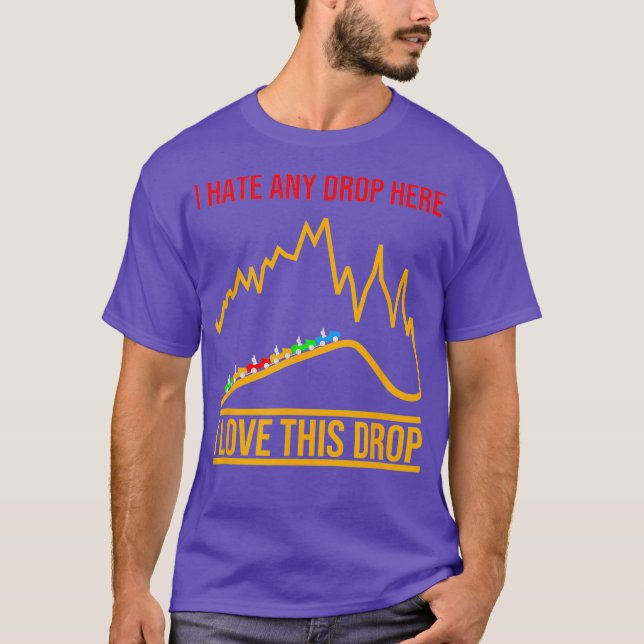 Roller Coaster Trading Stock Market Adrenalin T-Shirt (Front)