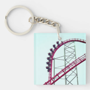 Roller Coaster X2 Six Flags Magic Mountain Key Ring
