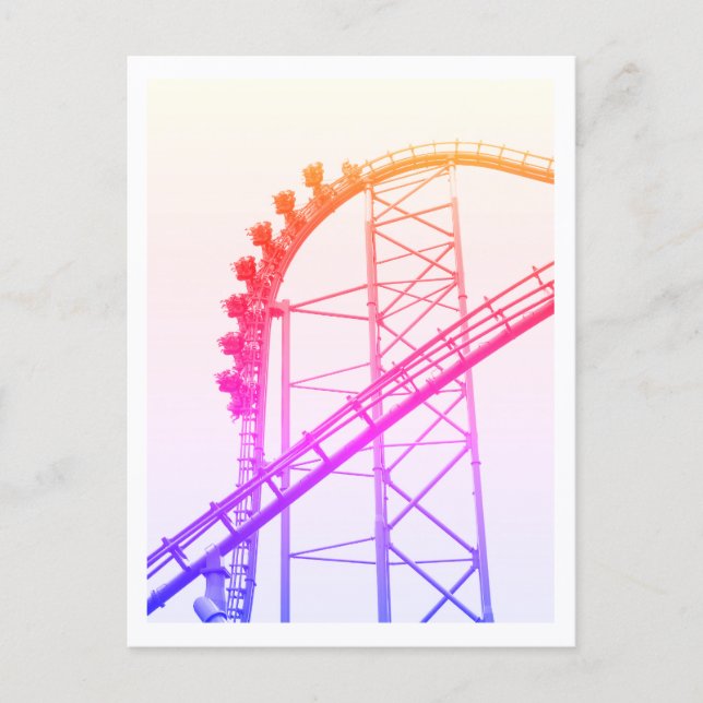 Roller Coaster X2 Six Flags Magic Mountain Postcard (Front)