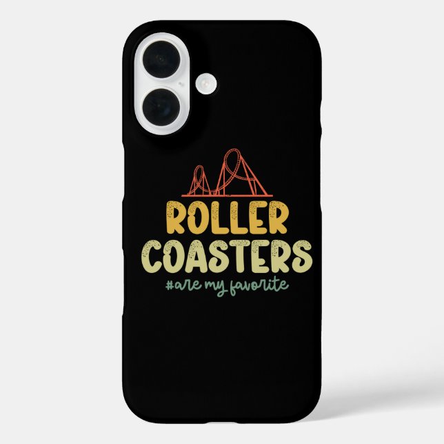 Roller Coasters Are My Favourite Adventure Park Fu Case-Mate iPhone Case (Back)