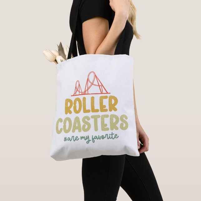 Roller Coasters Are My Favourite Adventure Park Fu Tote Bag (Close Up)