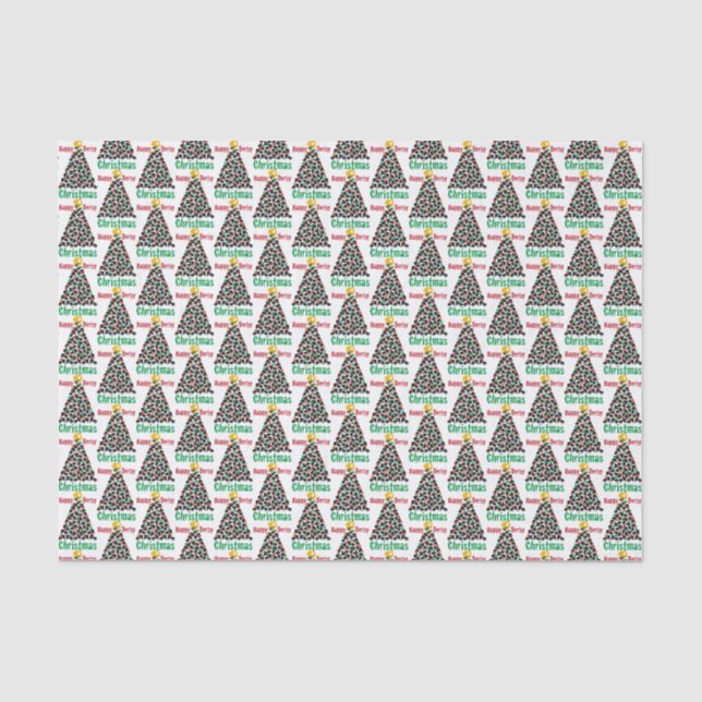 Roller Derby Christmas, Roller Skating Tissue Paper (Front)