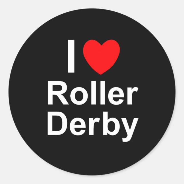 Roller Derby Classic Round Sticker (Front)