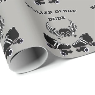 Roller Derby Dude Wrapping Paper