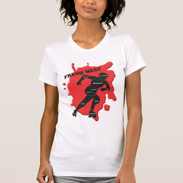 Roller Derby Fresh Meat T-Shirt (Front)