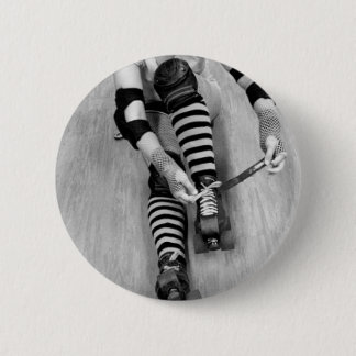 Roller Derby Girl 6 Cm Round Badge